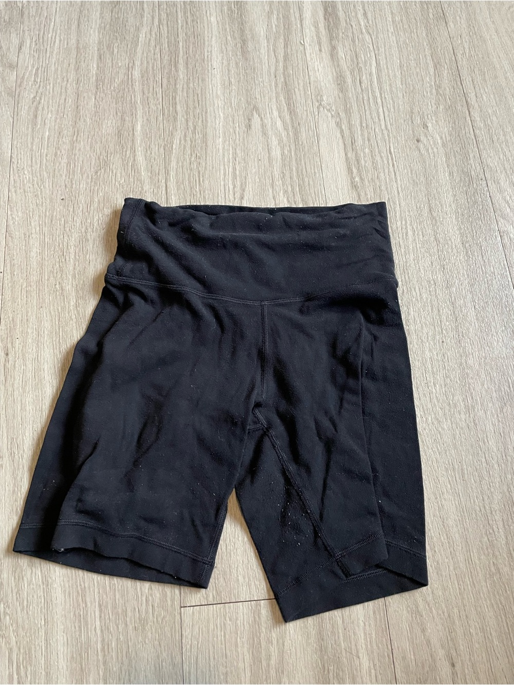 TNA Black High-Rise Athletic Bike Shorts